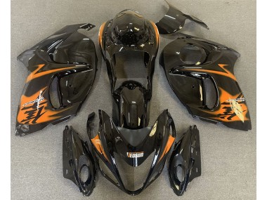 2008-2019 Gloss Black & Orange Suzuki GSXR 1300 Fairings Canada