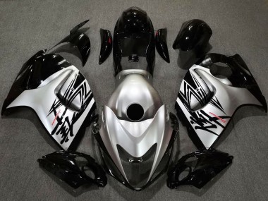 2008-2019 Gloss Black & Silver Design Suzuki GSXR 1300 Fairings Canada