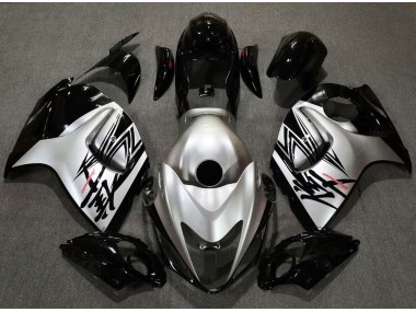 2008-2019 Gloss Black & Silver Design Suzuki GSXR 1300 Fairings Canada