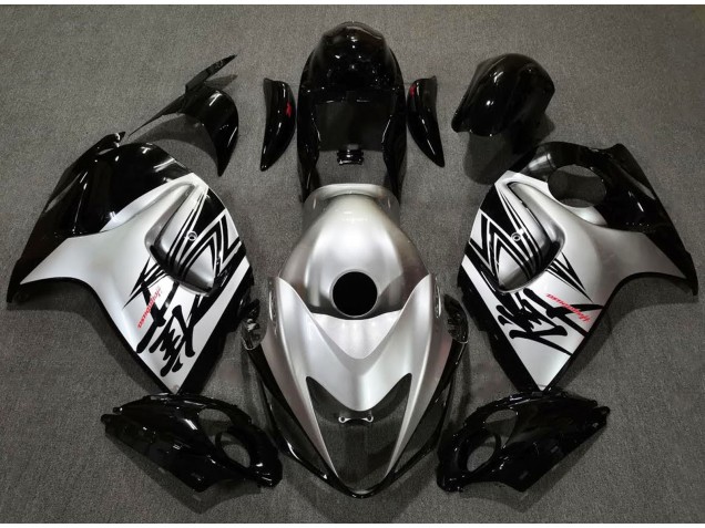 2008-2019 Gloss Black & Silver Design Suzuki GSXR 1300 Fairings Canada 2008-2019 Gloss Black & Silver Design Suzuki GSXR 1300 Fairings Canada