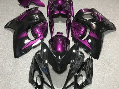 2008-2019 Gloss Black and Deep Purple Suzuki GSXR 1300 Fairings Canada