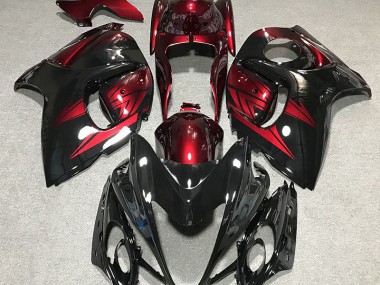 2008-2019 Gloss Black and Deep Red Suzuki GSXR 1300 Fairings Canada