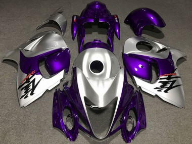 2008-2019 Gloss Purple and Silver Suzuki GSXR 1300 Fairings Canada