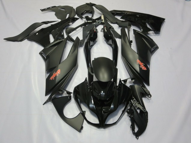 2009-2012 Black Kawasaki ZX6R Fairings Canada 2009-2012 Black Kawasaki ZX6R Fairings Canada