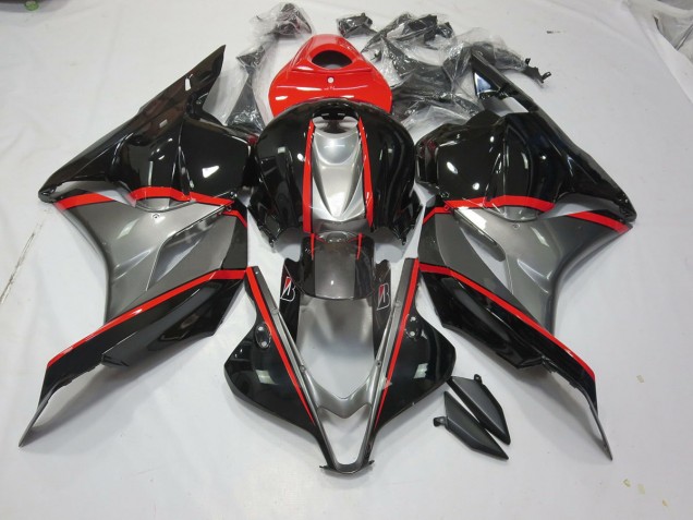 2009-2012 Black and Grey Red pin Honda CBR600RR Fairings Canada