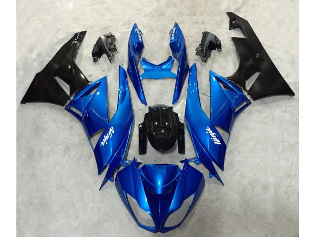 2009-2012 Blue and Black Ninja Kawasaki ZX6R Fairings Canada 2009-2012 Blue and Black Ninja Kawasaki ZX6R Fairings Canada