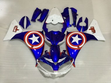 2009-2012 Captain America Yamaha R1 Fairings Canada