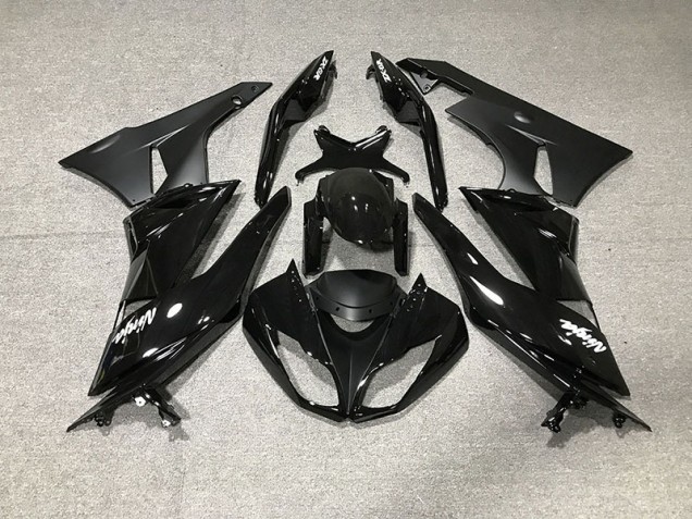 2009-2012 Gloss Black Kawasaki ZX6R Fairings Canada