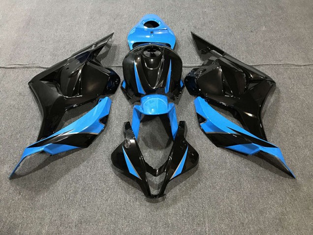 2009-2012 Gloss Black & Sky Blue Honda CBR600RR Fairings Canada