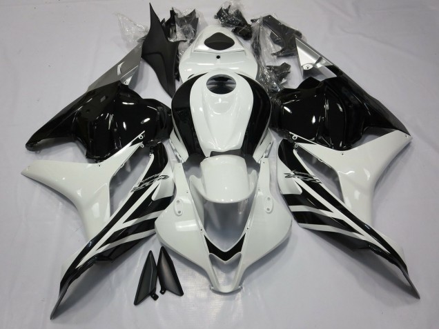 2009-2012 Gloss Black and White Honda CBR600RR Fairings Canada 2009-2012 Gloss Black and White Honda CBR600RR Fairings Canada