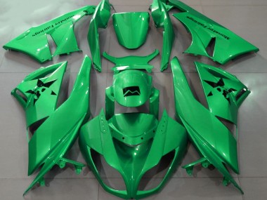 2009-2012 Gloss Green & Custom Logos Kawasaki ZX6R Fairings Canada