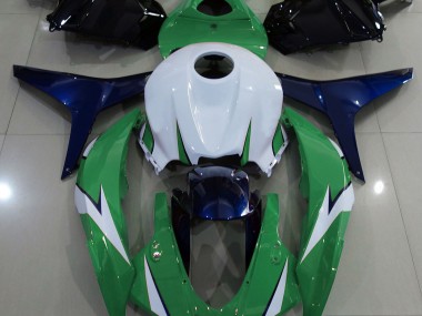 2009-2012 Gloss Green and Blue Honda CBR600RR Fairings Canada