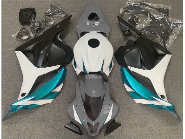 2009-2012 Gloss Grey White and Light Blue Honda CBR600RR Fairings Canada