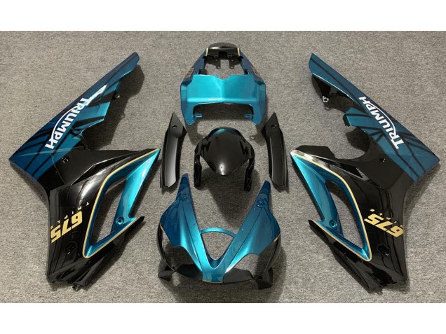 2009-2012 Gloss Light Blue and Black Triumph Daytona 675 Fairings Canada 2009-2012 Gloss Light Blue and Black Triumph Daytona 675 Fairings Canada