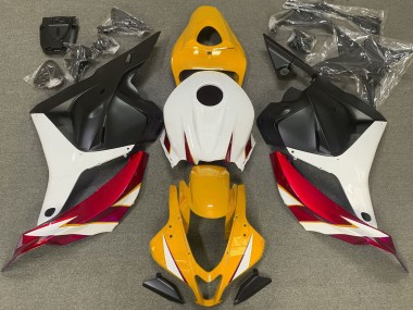 2009-2012 Gloss Red White and Yellow Honda CBR600RR Fairings Canada