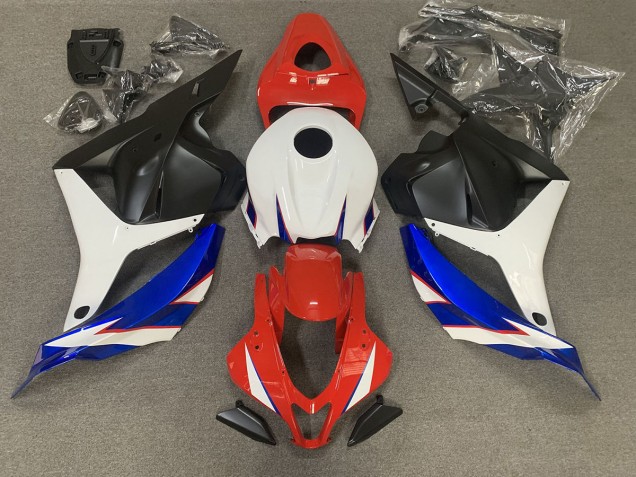 2009-2012 Gloss Red blue and White Honda CBR600RR Fairings Canada