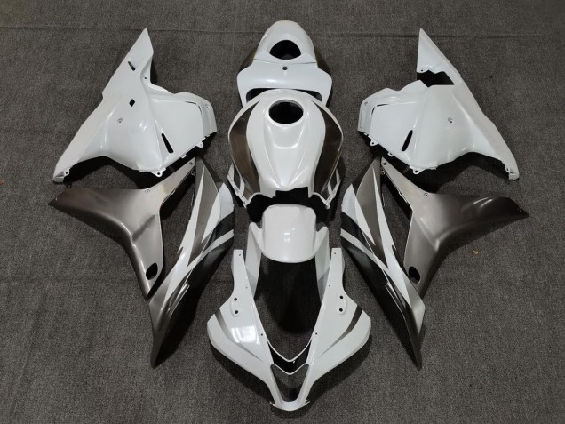 2009-2012 Gloss White and Silver Honda CBR600RR Fairings Canada 2009-2012 Gloss White and Silver Honda CBR600RR Fairings Canada