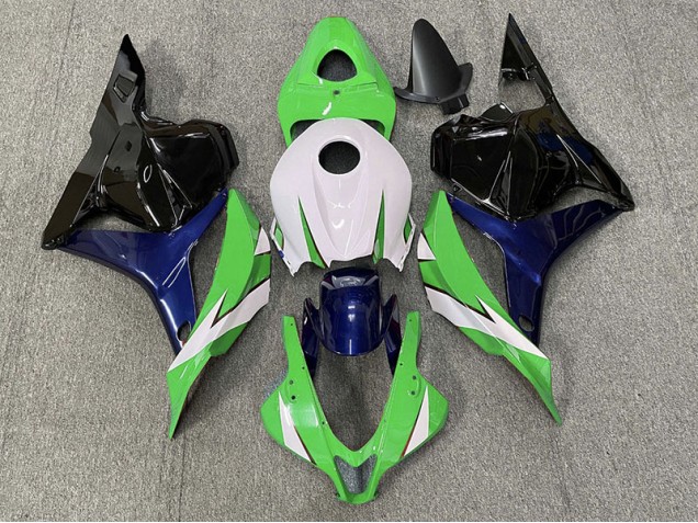 2009-2012 Green and White Honda CBR600RR Fairings Canada