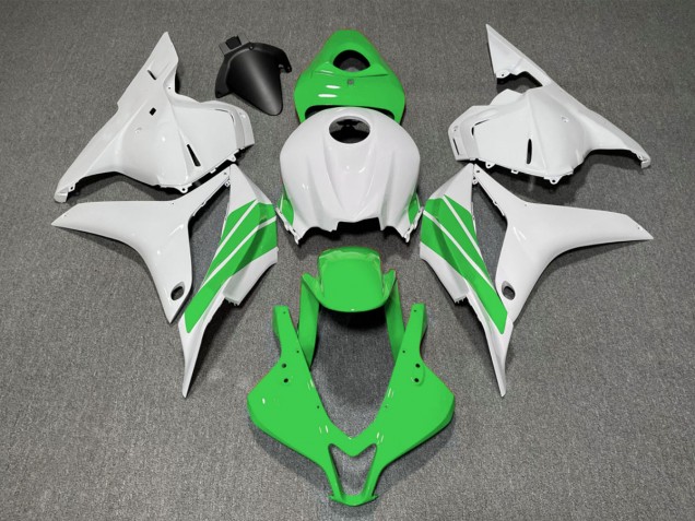 2009-2012 Green and White Side Stripe Honda CBR600RR Fairings Canada