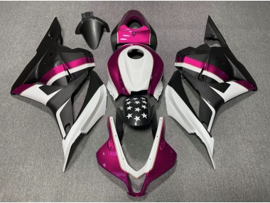 2009-2012 Matte Black and Pink Star Honda CBR600RR Fairings Canada
