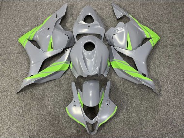 2009-2012 Nardo Gray and Green Honda CBR600RR Fairings Canada