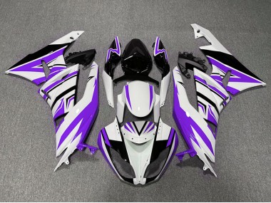 2009-2012 Purple White and Black Zag Kawasaki ZX6R Fairings Canada