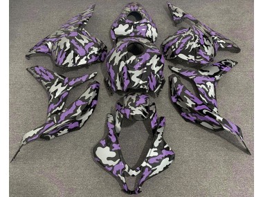 2009-2012 Purple and Silver Camo Honda CBR600RR Fairings Canada