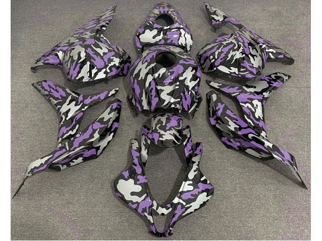 2009-2012 Purple and Silver Camo Honda CBR600RR Fairings Canada