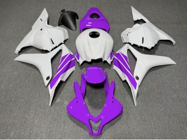 2009-2012 Purple and White Side Stripe Honda CBR600RR Fairings Canada