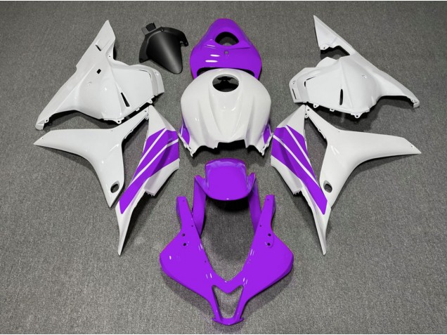 2009-2012 Purple and White Side Stripe Honda CBR600RR Fairings Canada 2009-2012 Purple and White Side Stripe Honda CBR600RR Fairings Canada