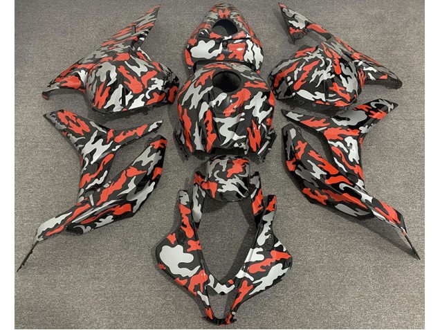 2009-2012 Red Grey Camo Honda CBR600RR Fairings Canada 2009-2012 Red Grey Camo Honda CBR600RR Fairings Canada