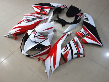 2009-2012 Red White Zagg Kawasaki ZX6R Fairings Canada