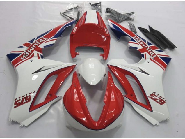2009-2012 Red and White Triumph Daytona 675 Fairings Canada 2009-2012 Red and White Triumph Daytona 675 Fairings Canada