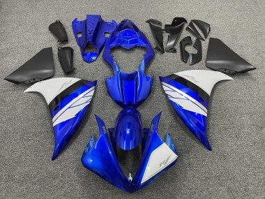 2009-2012 White and Blue Gloss with Black Lowers Yamaha R1 Fairings Canada