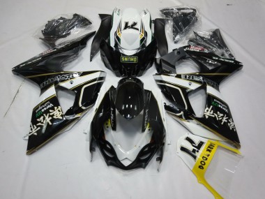 2009-2016 Black Gold and White Suzuki GSXR 1000 Fairings Canada