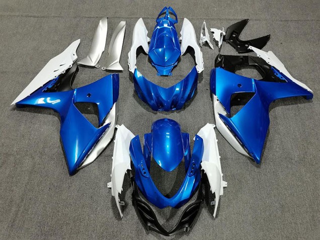 2009-2016 Blue White and Silver Suzuki GSXR 1000 Fairings Canada