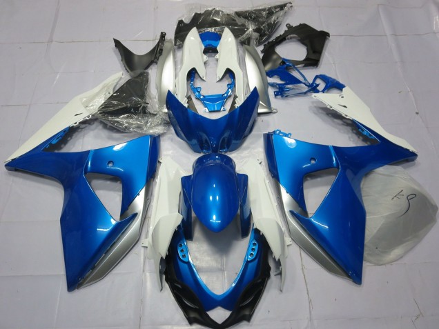 2009-2016 Blue and White Suzuki GSXR 1000 Fairings Canada 2009-2016 Blue and White Suzuki GSXR 1000 Fairings Canada