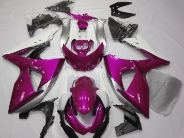 2009-2016 Gloss Pink & White Suzuki GSXR 1000 Fairings Canada