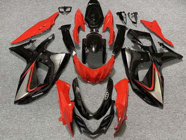 2009-2016 Gloss Red and Black Suzuki GSXR 1000 Fairings Canada 2009-2016 Gloss Red and Black Suzuki GSXR 1000 Fairings Canada