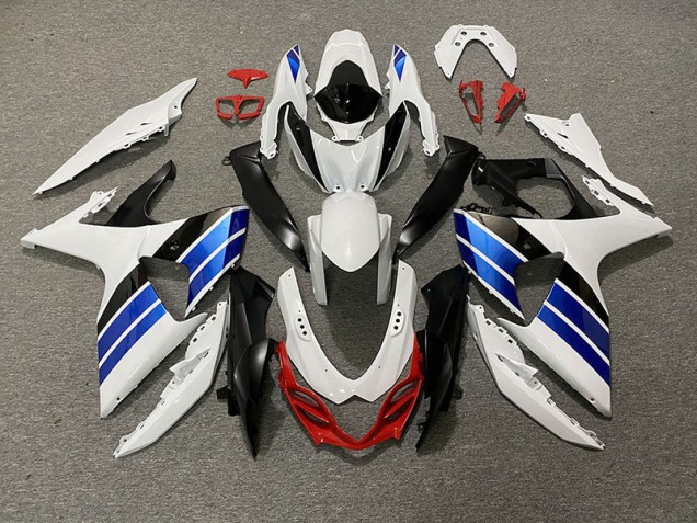 2009-2016 Gloss White Blue Black and Red Suzuki GSXR 1000 Fairings Canada