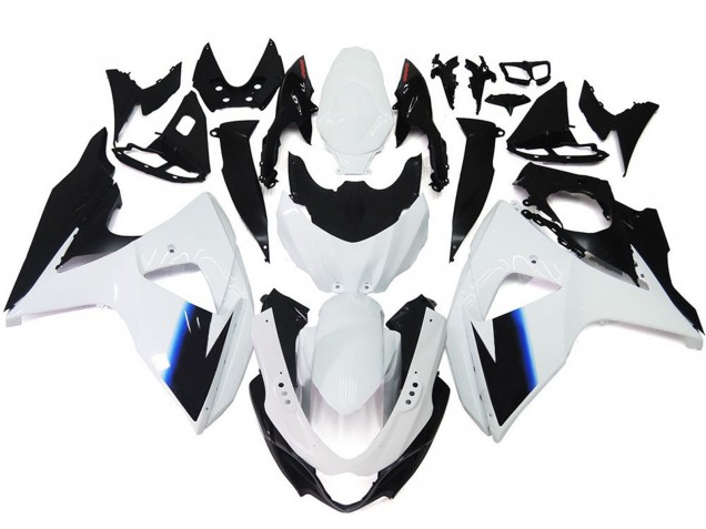 2009-2016 Gloss White and Black with Red logo Suzuki GSXR 1000 Fairings Canada 2009-2016 Gloss White and Black with Red logo Suzuki GSXR 1000 Fairings Canada
