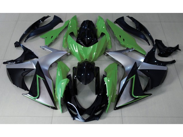2009-2016 Green Silver and Black Suzuki GSXR 1000 Fairings Canada