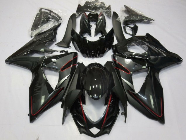 2009-2016 Silver Black and Red Suzuki GSXR 1000 Fairings Canada 2009-2016 Silver Black and Red Suzuki GSXR 1000 Fairings Canada