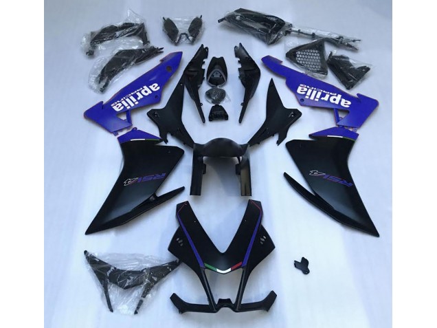 2010-2015 Matte Black & Blue Aprilia RSV4 1000 Fairings Canada