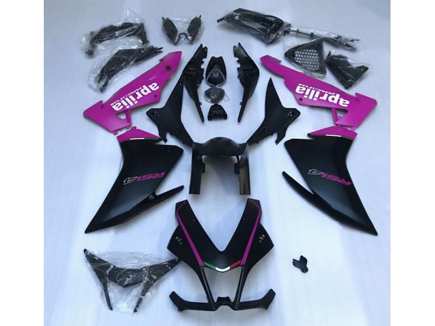2010-2015 Matte Black & Pink Aprilia RSV4 1000 Fairings Canada