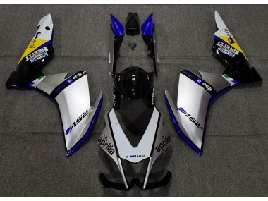 2010-2015 Silver Pirelli & Blue Aprilia RSV4 1000 Fairings Canada