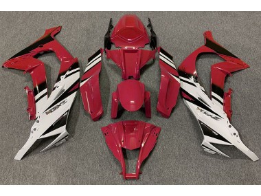 2011-2015 Gloss Red & White Kawasaki ZX10R Fairings Canada