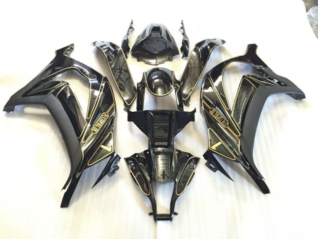 2011-2015 Gold Trim Kawasaki ZX10R Fairings Canada 2011-2015 Gold Trim Kawasaki ZX10R Fairings Canada
