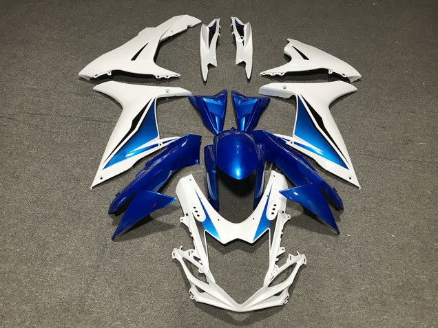 2011-2020 Blue White Custom Suzuki GSXR 600-750 Fairings Canada