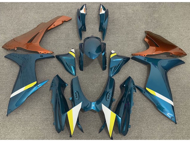 2011-2020 Gloss Light Blue and Orange Suzuki GSXR 600-750 Fairings Canada 2011-2020 Gloss Light Blue and Orange Suzuki GSXR 600-750 Fairings Canada